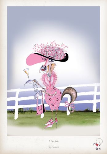 A Fine Filly - Fun Equestrian Cartoon Art Print by Tony Fernandes